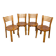 Chaises en pin années 80