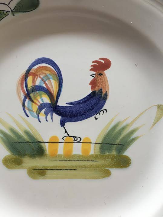 Assiette de decoration manufacture francaise