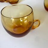 Amber punch glasses