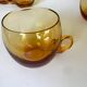 Amber punch glasses