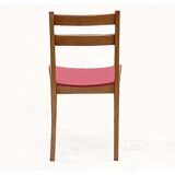 Vintage chairs 1950s wood and skai