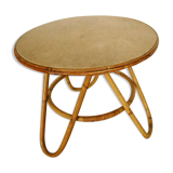 Bamboo pedestal table 1950/60