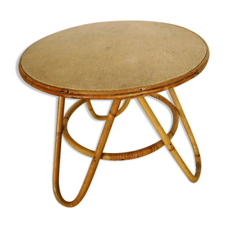 Bamboo pedestal table 1950/60