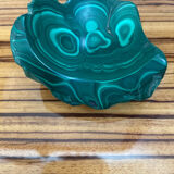 Ashtray block of malachite 310 gr