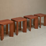 Solid pine stool 1970s
