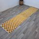 Handmade pure wool runner rug, size 75/300 cm.