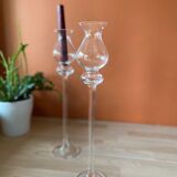 Italian glass candlesticks