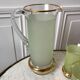 Green granita set consisting of a pitcher and 4 glasses in orangeade 50s