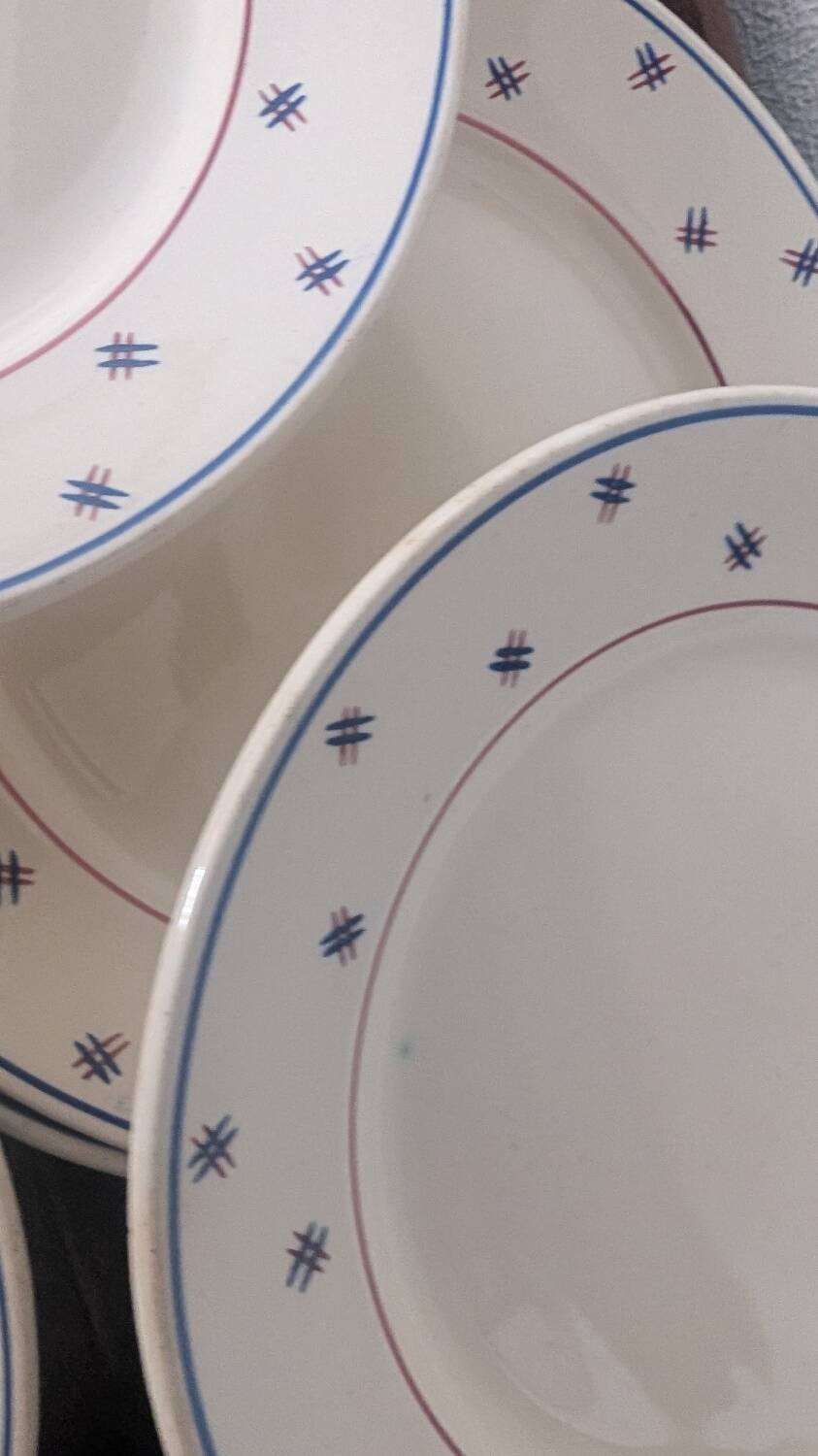 Assiettes K&G Lunéville Pierre années 30