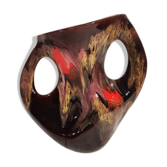 Vase céramique Vallauris forme libre années 70/80