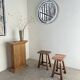 Pair of oak stools from the 1960s.