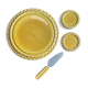 Vintage cheese and under bottle service
