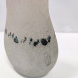 Handmade Scavo Glass Bottle / Vase by Luigi Mellara, Italy