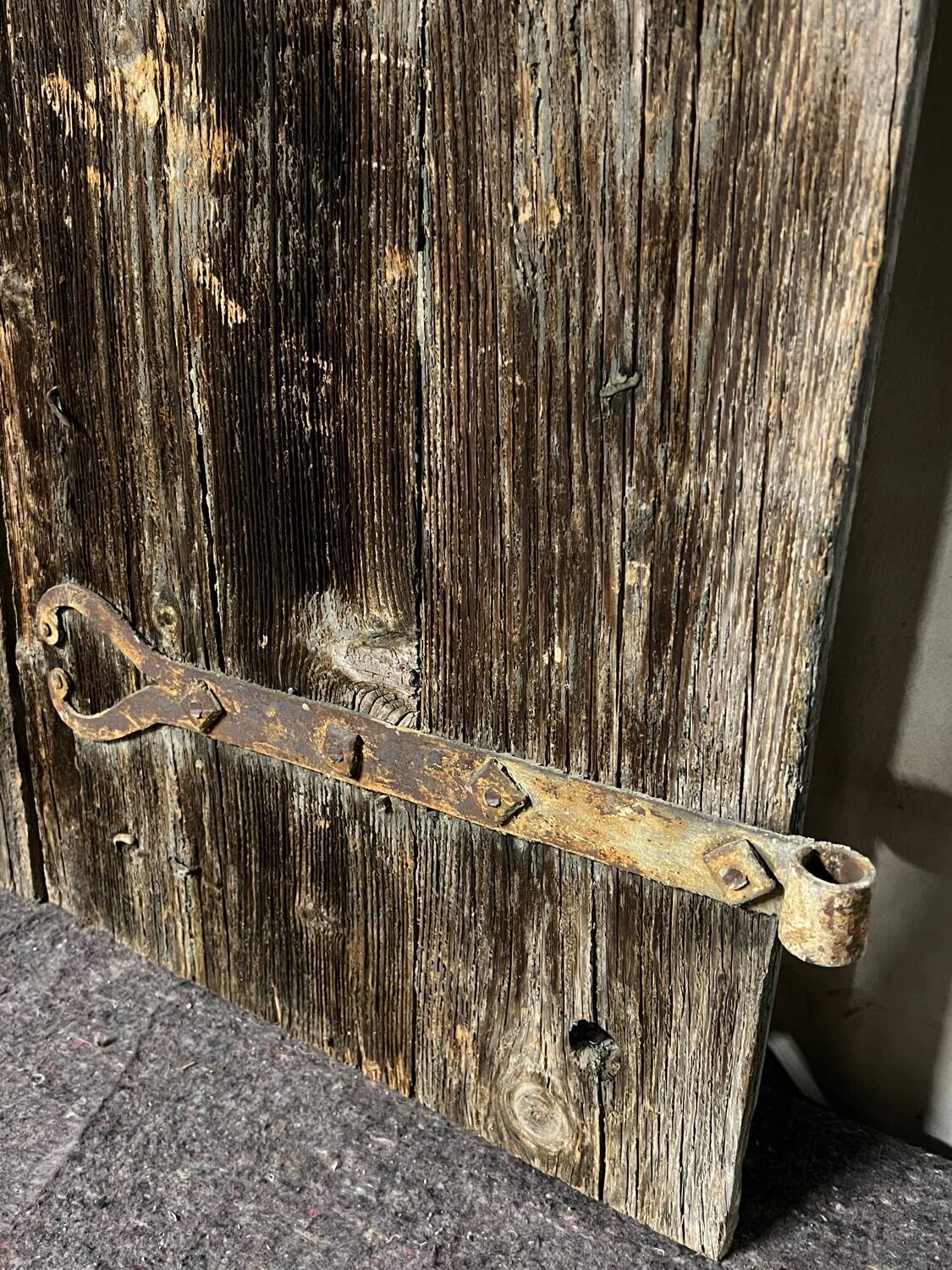 Pair of old shutters