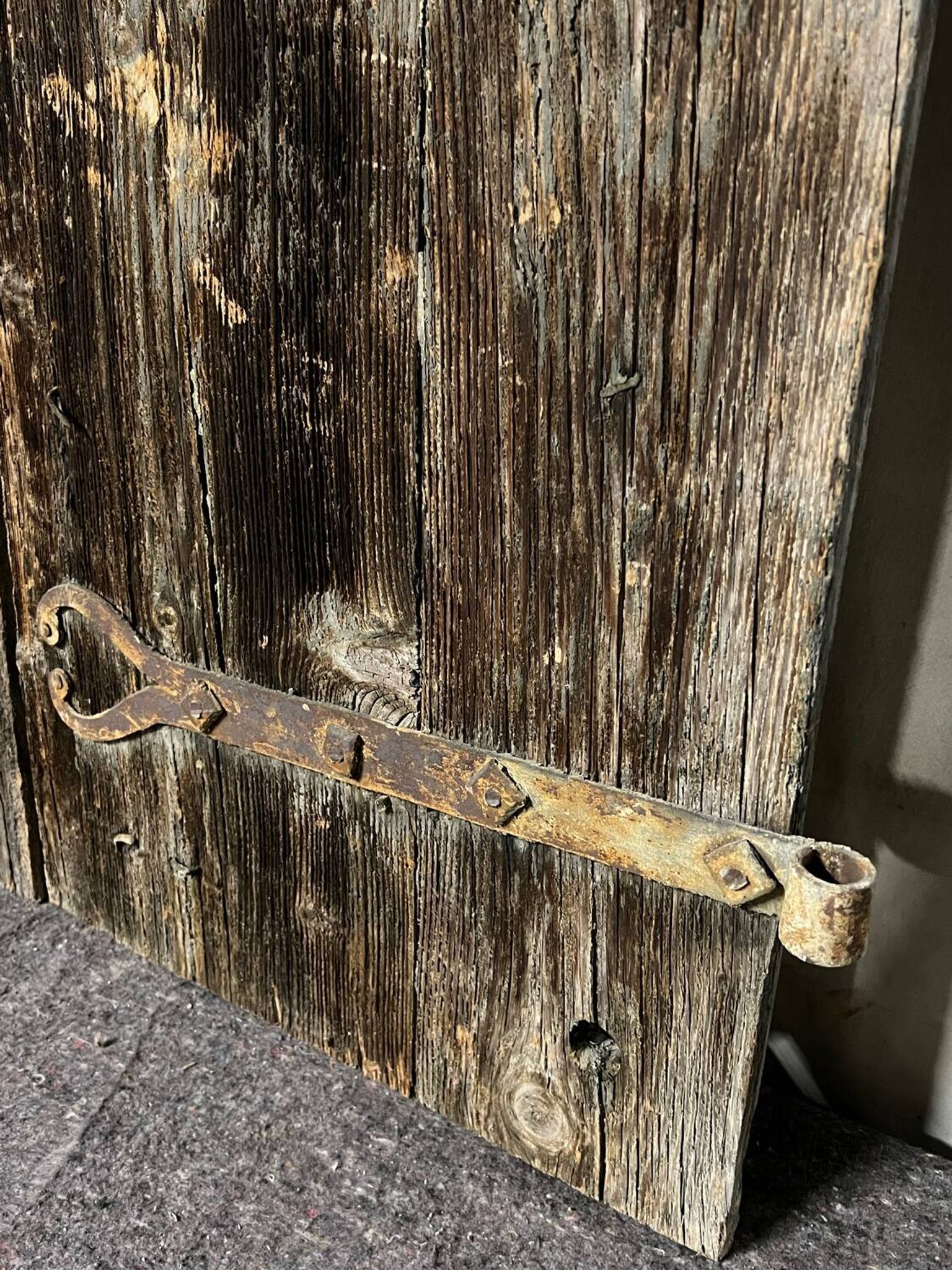 Pair of old shutters
