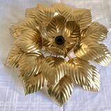 Ceiling lamp flower golden leaves