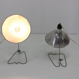 Industrial wall or table lamps, set of two, max 500w