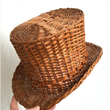 Top hat in rattan