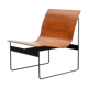 Wooden and metal design armchair, Gonter Renkel, Rego Möbel