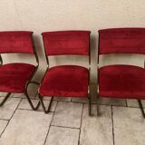 Milo Baughman (1923-2003), in the style of. Set of 6 chairs