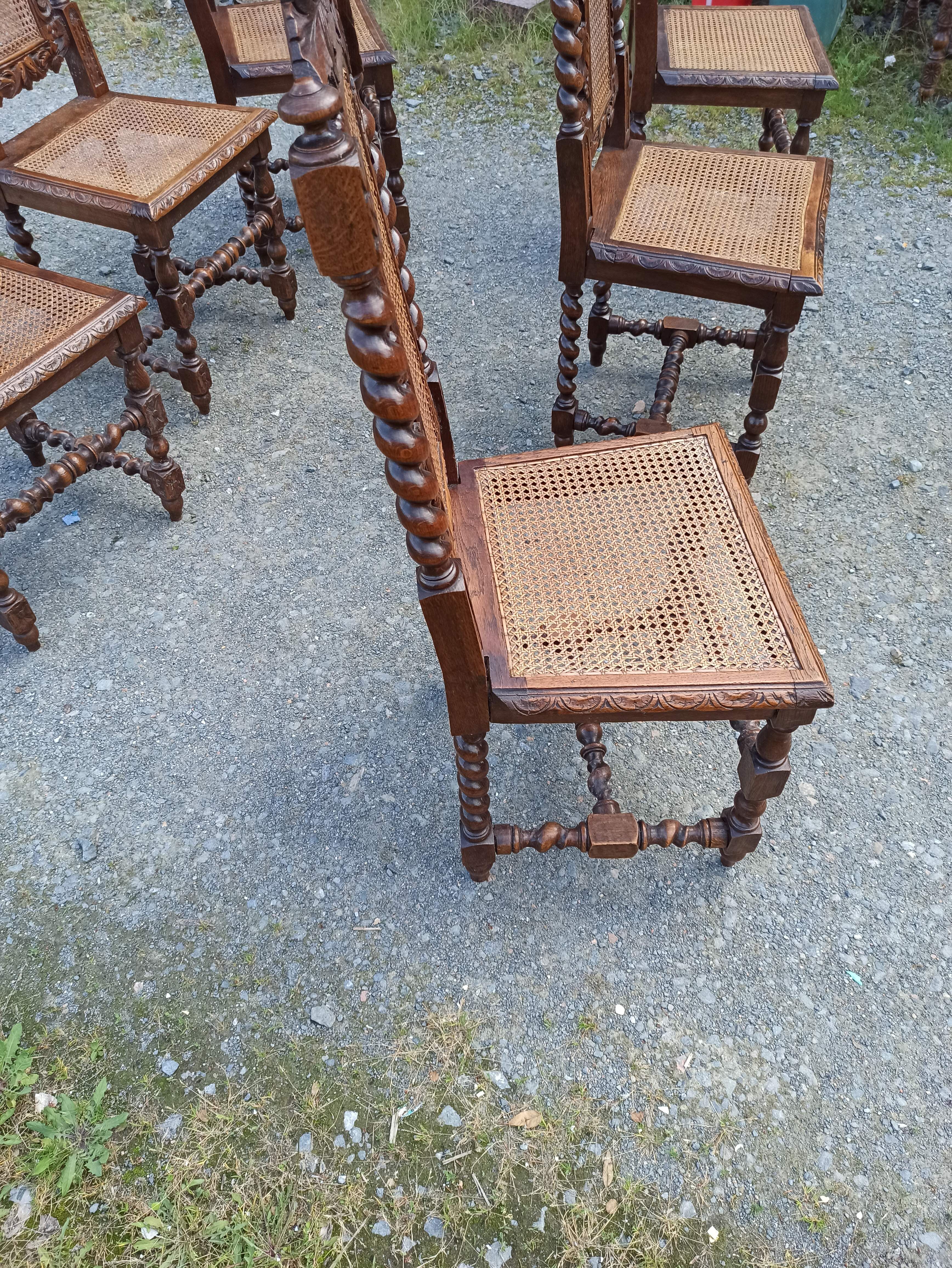 6 Louis XIII style chairs