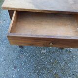 Firm table desk cherry walnut a drawer in front