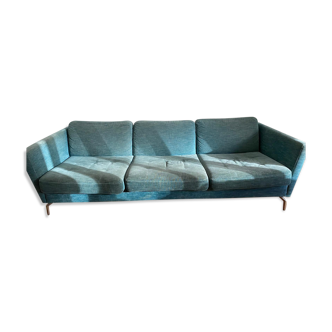 Sofa boconcept model osaka turquoise velvet fabric - napoli