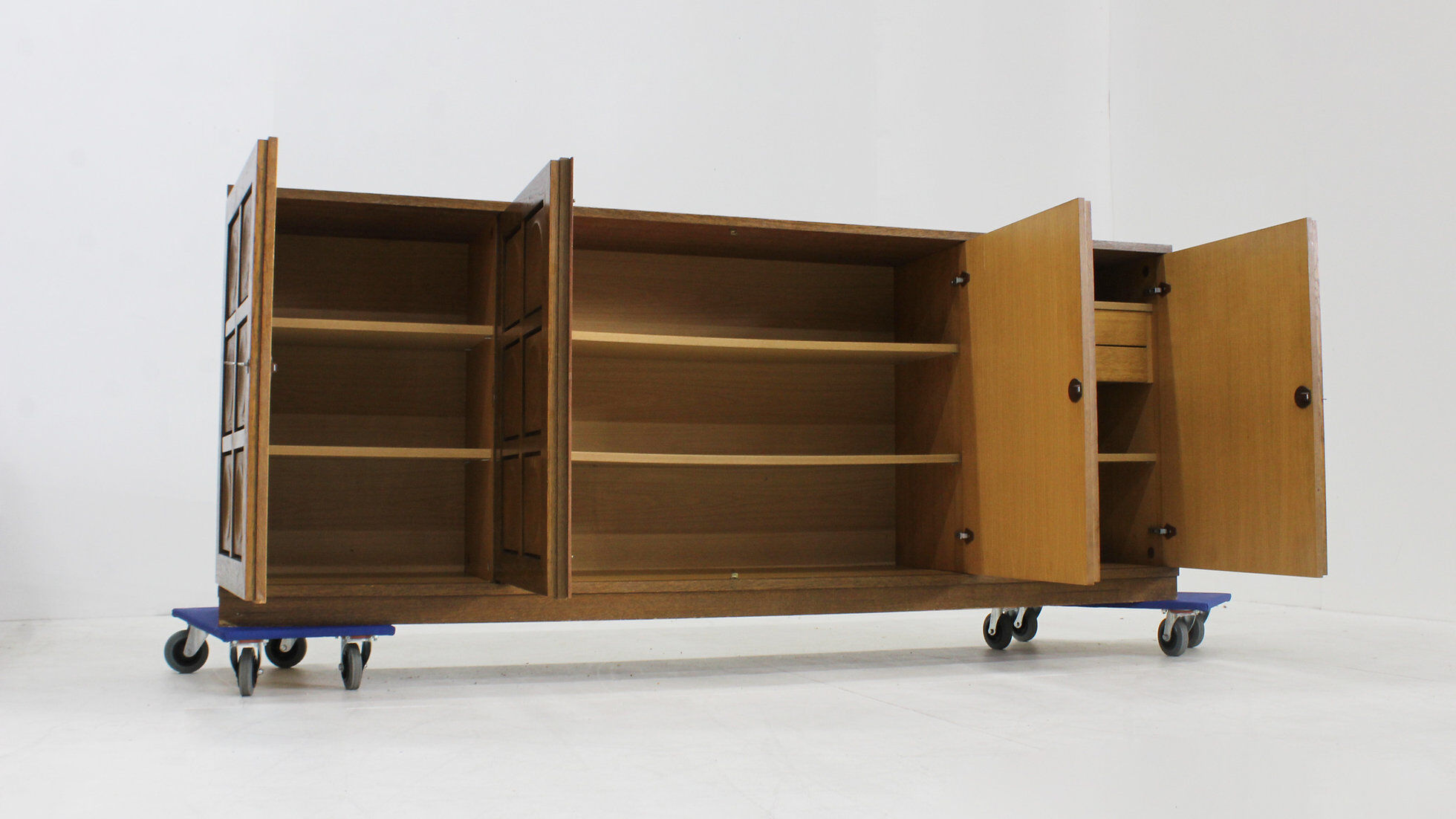 Vintage brutalist sideboard 1970s Gerhard Bartels