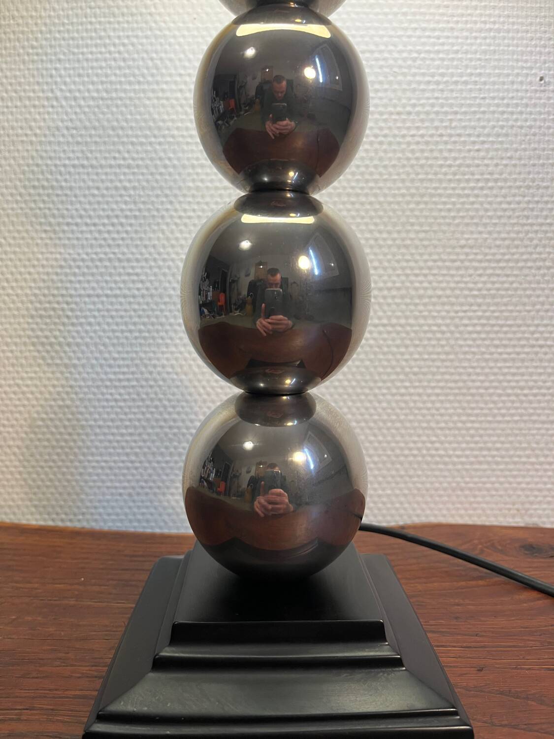 Parex metal ball base lamp from the 80s