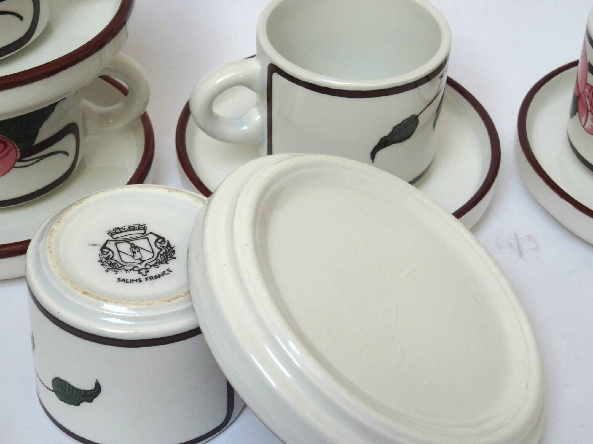 6 Art Deco coffee cups Salins