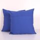 Lot de 2 housses de coussin brodées vintage 43x43 cm