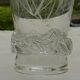 Set of 6 crystal wine glasses from daum, sorcy model.