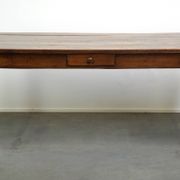antique French oak dining table with 3 drawers and an exquisite patina
