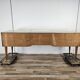 Commode en érable et verre du milieu du siècle des années 1950