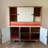 Vintage Formica wood sideboard