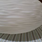 Suspension chandelier ceiling light frosted glass scandinavian France 1960 pop