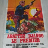 An original western folded movie poster 1971: Shoot Django the first