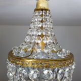 Trash in crystal chandelier