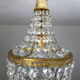 Lustre corbeille en cristal
