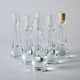 6 small glass candle holders by Bent Severin for Holmegaard