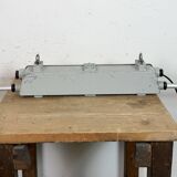 Industrial Grey Tube Light from Elektrosvit, 1970s