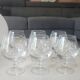 Lot 6 Verres Cognac/Cristal Arques. Model Fleury engraved with Wheat Ears.