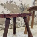 Handcrafted tripod stool