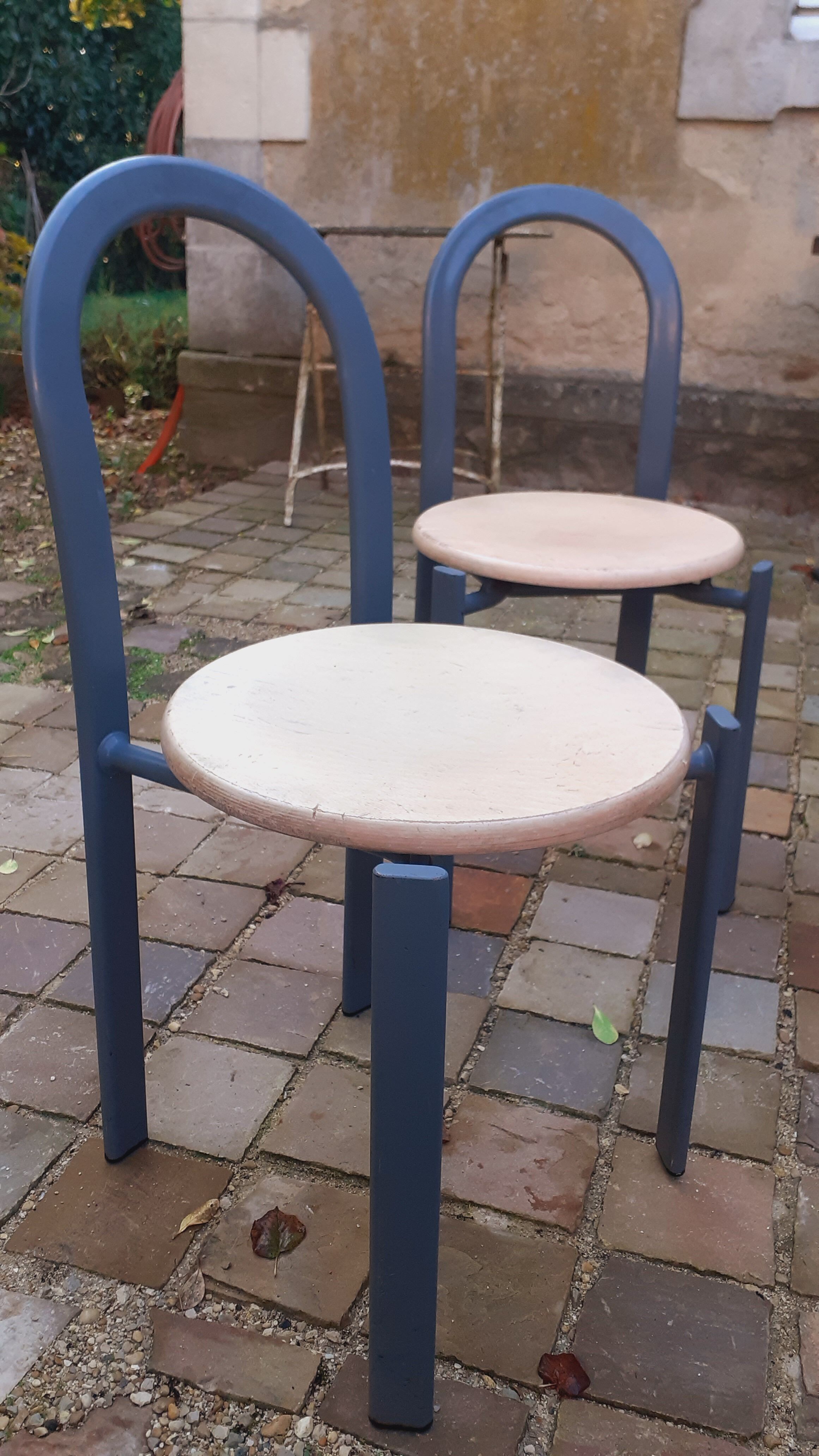 Series of 4 chairs vintage design year 80 publisher Samo