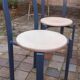 Série de 4 chaises vintage design année 80  éditeur Samo