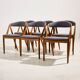 Model 31 oak dining chair by Kai Kristiansen for Schou Andersen, set of 6.