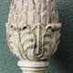 Pair of pine cones in reconstituted stone