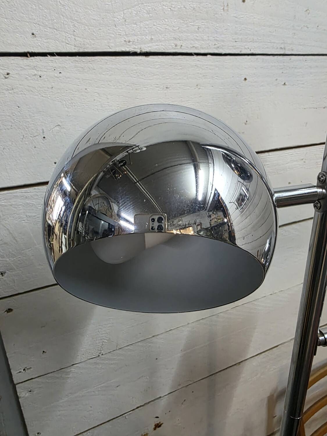 Vintage eyeball floor lamp with tulip base
