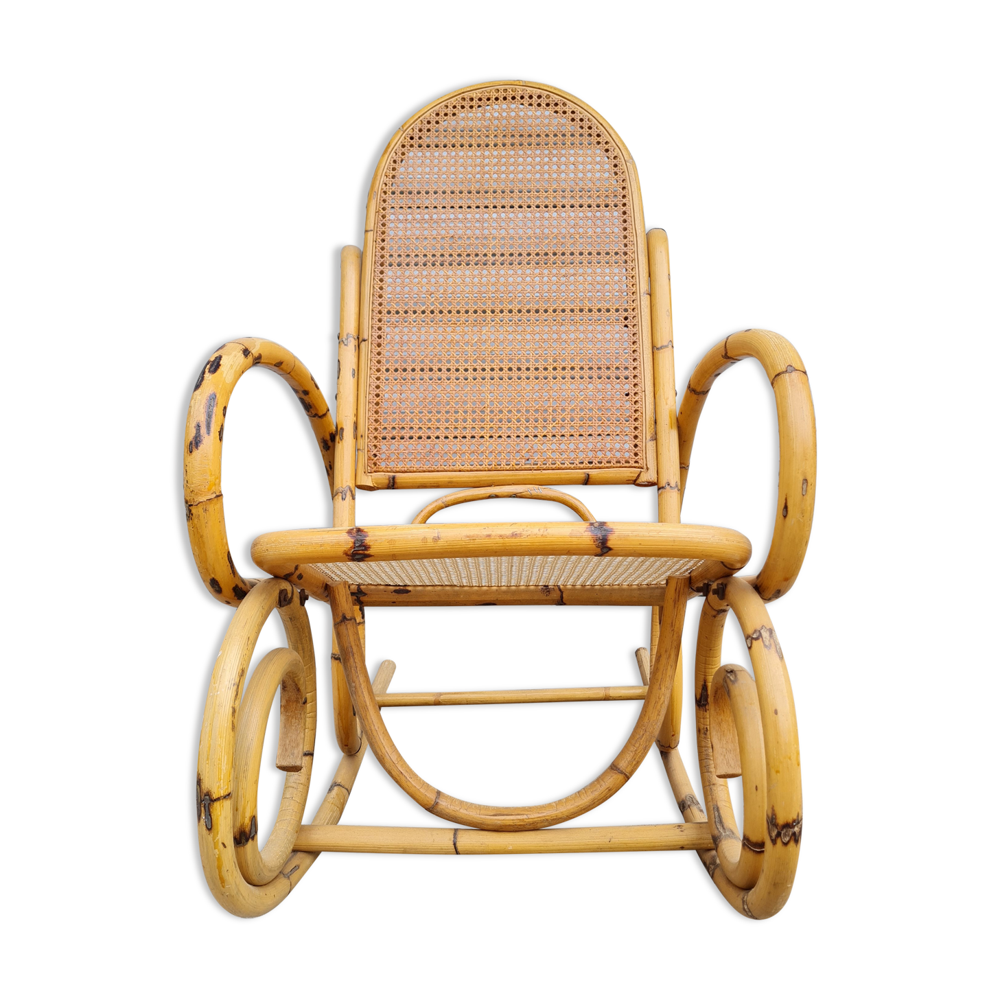 Rattan rocking-chair chair