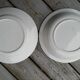 Lot de 2 plats ronds décor fleuri